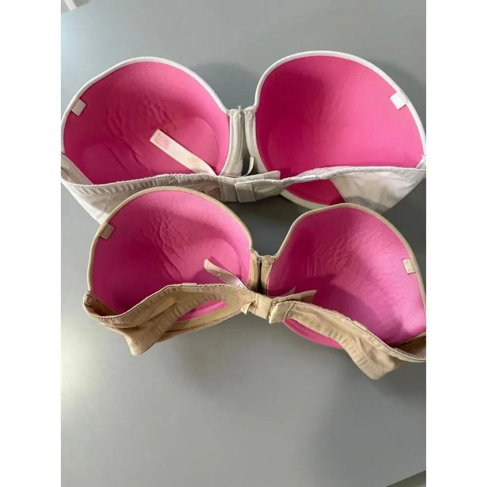 Victoria secret pink strapless bra bundle size 34D - Picture 2 of 3